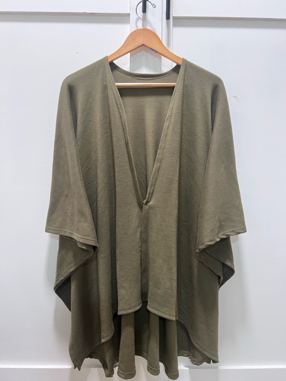 Sseko - Olive Green Draped Open Front Cardigan